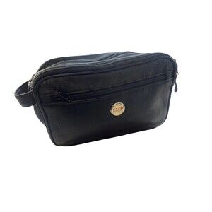 Vtg EMP Leather Toiletry Bag Dopp Kit Shave Bag Emergency Medicine Physicians